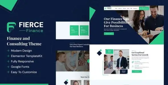 Fierce – Finance Elementor Template Kit